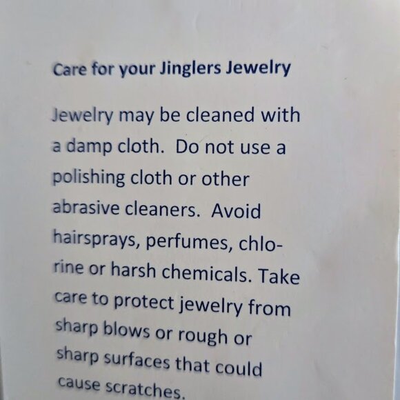 Jinglers Jewelry blue earrings NWT - Picture 2 of 2